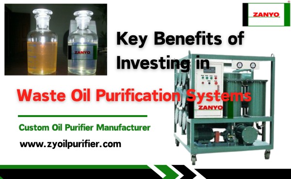 Key Benefits of Investing in Waste Oil Purification Systems