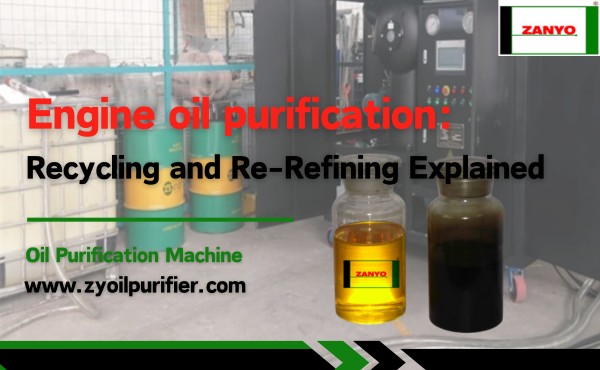 Engine oil purification: